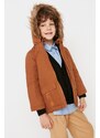 Trendyol Boy Boy Brown Hooded Coat