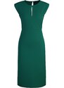 Trendyol zelený límec Detailní pas tkané tkané šaty