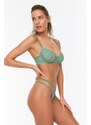 Trendyol Green Lace Underwire Capless Knitted Underwear Set