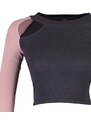 Trendyol Brown Color Block Cut Out Detailed Fitted/Skinned Ribbed Stretch Knit Blouse