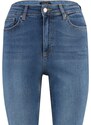 Trendyol Blue Shaping Effect Bootcut Jeans s vysokým pasem