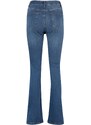 Trendyol Blue Shaping Effect Bootcut Jeans s vysokým pasem