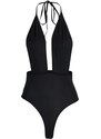 Trendyol Black Knitted Body With Low-Cut Back, Snap Snap Button