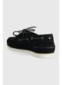 Semišové mokasíny Tommy Hilfiger TH BOAT SHOE CORE SUEDE pánské, tmavomodrá barva, FM0FM04505