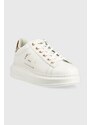 Kožené sneakers boty Karl Lagerfeld KAPRI bílá barva, KL62538