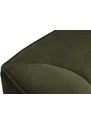 Zelená manšestrová rohová pohovka MICADONI Ruby II. 366 cm, pravá