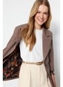 Trendyol Mink Woven Lined Blazer Jacket