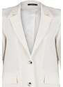 Trendyol Ecru Lined Woven Blazer Jacket