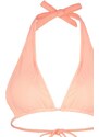 Trendyol Orange Strapless, Alternative Use Textured Bikini Top