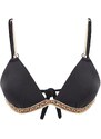 Trendyol Black Underwired Bikini Top With Accessories