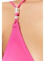 Trendyol Fuchsia Triangle Pearl Příslušenství Bikiny Top