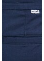 Kalhoty Levi's dámské, tmavomodrá barva, přiléhavé, medium waist