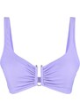 Trendyol Lilac Bralet U Strand Bikini Top