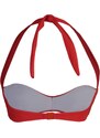 Trendyol Red Strapless Gathered Bikini Top