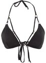 Trendyol Black Triangle Pile Bikini Top