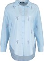 Trendyol Blue Embroidered Shirt