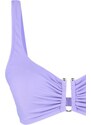 Trendyol Lilac Bralet U Strand Bikini Top