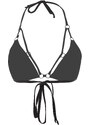 Trendyol Black Triangle Pile Bikini Top