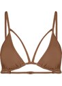 Trendyol Brown Triangle Bikini Top