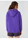 Koton Oversize Hooded Basic Sweatshirt Fleece Inner