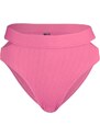 Trendyol Pink Textured Cut Out Detailed Bikini Bottoms