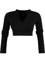 Dámský top Trendyol TWOAW22BZ0274/Black