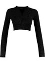 Dámský top Trendyol TWOAW22BZ0274/Black