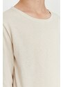 Trendyol Khaki-Beige 2-Pack Boy Child Basic Knitted T-Shirt