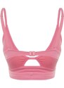 Trendyol Růžová Bralette Výstřih/Okno Bikiny Top