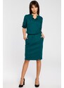 BeWear Dámské mini šaty Yi B056 zelená M