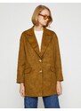 Koton Suede Look Blazer Jacket