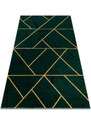 Dywany Łuszczów AKCE: 120x170 cm Kusový koberec Emerald geometric 1012 green and gold - 120x170 cm