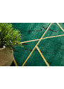 Dywany Łuszczów Kusový koberec Emerald geometric 1012 green and gold kruh - 120x120 (průměr) kruh cm