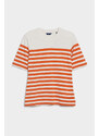 TRIČKO GANT STRIPED SS T-SHIRT oranžová XS