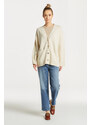 SVETR GANT RELAXED V-NECK CARDIGAN bílá S