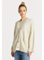 SVETR GANT RELAXED V-NECK CARDIGAN bílá S