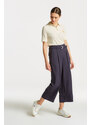 KALHOTY GANT WIDE CROPPED BELTED PANTS modrá 38