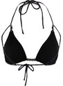 Trendyol Black Triangle Chain Příslušenství Bikiny Top