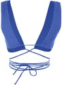 Trendyol Navy Blue Triangle Tie Bikini Top