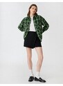 Koton Checkered Long Sleeve Jacket with Pockets