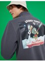 Koton Looney Tunes Oversize Sweatshirt Raised Licensed Printed