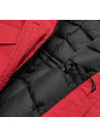 Ann Gissy Červená dámská zimní bunda s kapucí (J9-065)