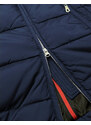 G-STONE Tmavě modrá dámská zimní bunda s prodlouženými boky (GWW6788X)