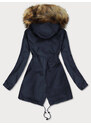 S'WEST Tmavě modrá dámská zimní bunda 3 v 1 (B9558-3)