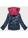 BH FOREVER Modro/růžová dámská bunda s kapucí (BH2003)