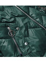 BH FOREVER Zeleno/karamelová dímská bunda s kapucí (BH2003)