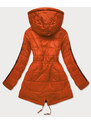 MHM Oranžová oboustranná dámská bunda (W556-1)