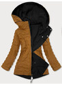 MHM Černo-karamelová oboustranná dámská bunda (W502-1)