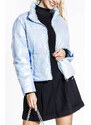 Ann Gissy Světle modrá opalizující dámská bunda s taštičkou (AG3-07)