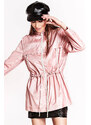 Ann Gissy Tenká růžová dámská bunda se stojáčkem (AG5-017)
